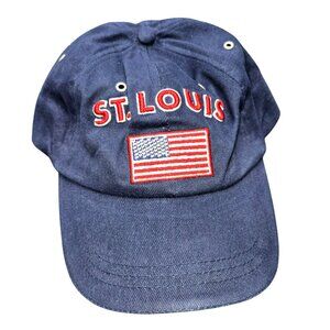St. Louis Embroidered Navy Blue Baseball Cap With Adjustable Strap CM2096